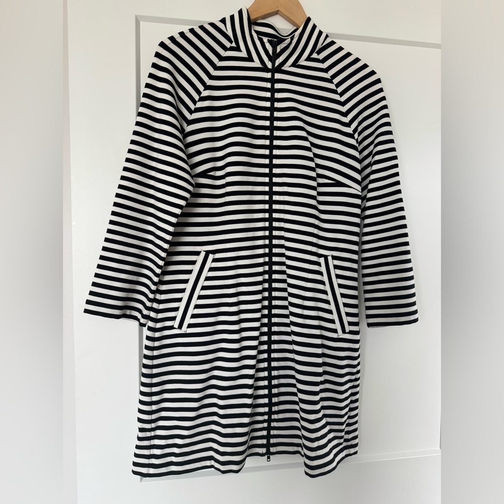 CAbi Black and White Striped Garment